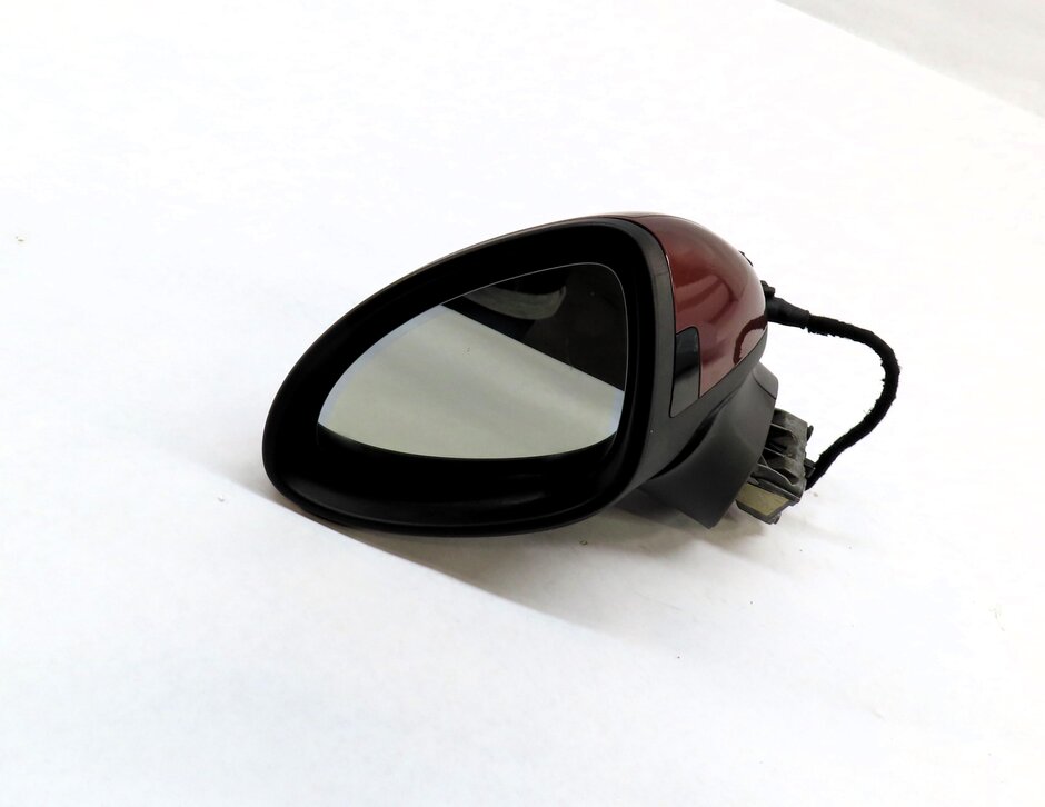 Thumbnail 3: 11-14 PORSCHE CAYENNE (958) LEFT P-FOLD AUTODIM BLIND SPOT MIRROR (AUBURN RED)