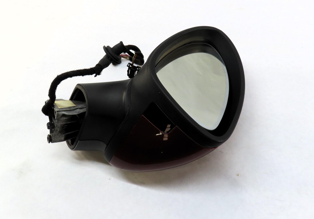 Thumbnail 4: 11-14 PORSCHE CAYENNE (958) LEFT P-FOLD AUTODIM BLIND SPOT MIRROR (AUBURN RED)