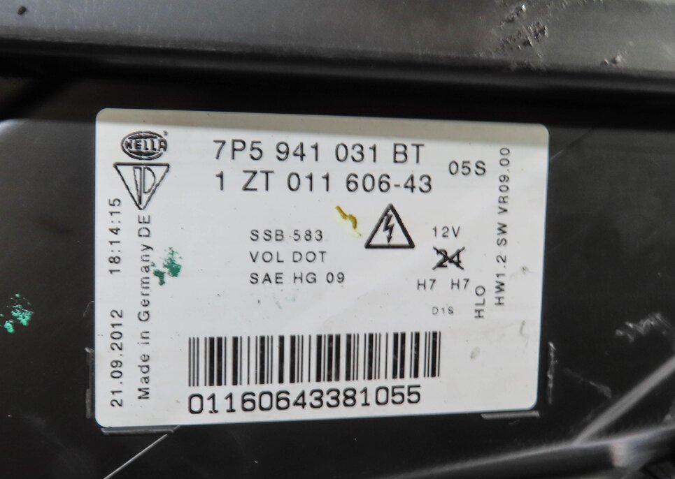 Thumbnail 7: 2011-2014 PORSCHE CAYENNE (958) LEFT FRONT DRIVER HID XENON HEADLIGHT LIGHT LAMP