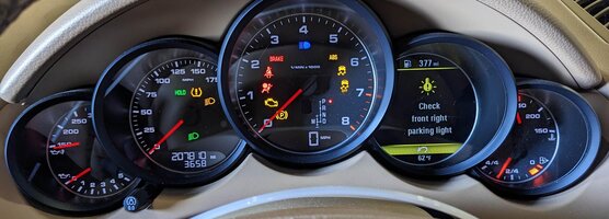 Thumbnail 2: 2013-2018 PORSCHE CAYENNE (958) SPEEDOMETER INSTRUMENT GAUGE CLUSTER