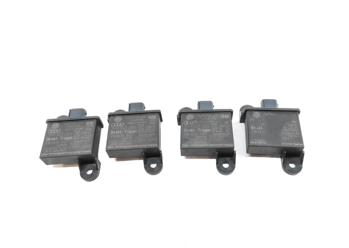 Thumbnail 2: 2013 PORSCHE CAYENNE (958) TPMS TIRE AIR PRESSURE SENSOR TRIGGER MODULE SET