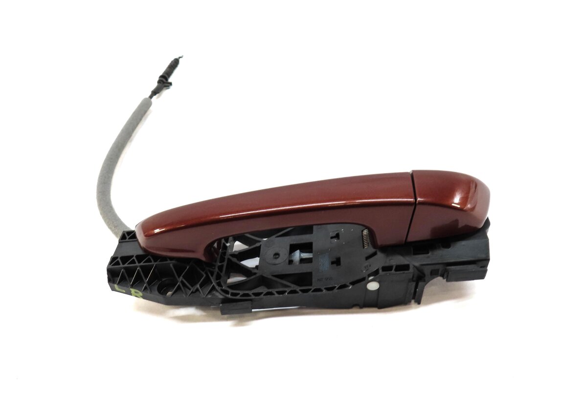 Thumbnail 2: 2011-2018 PORSCHE CAYENNE (958) LEFT REAR EXTERIOR DOOR HANDLE (AUBURN RED)