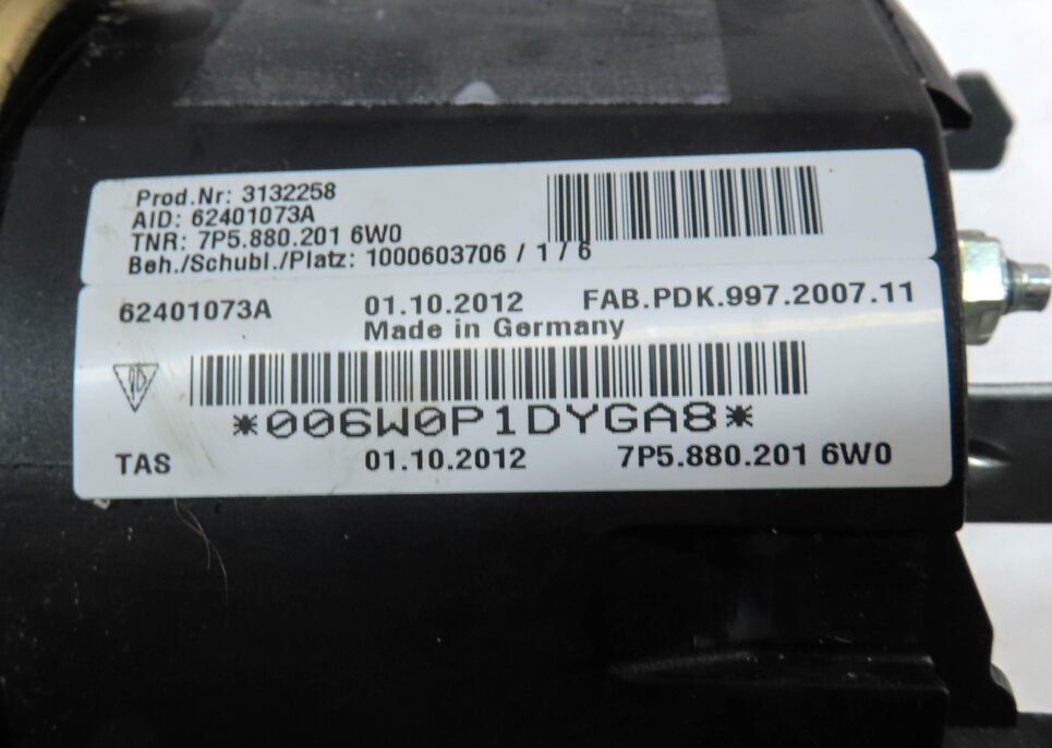 Thumbnail 5: 2011-2014 PORSCHE CAYENNE (958) DRIVER STEERING WHEEL SRS AIRBAG AIR BAG (BEIGE)