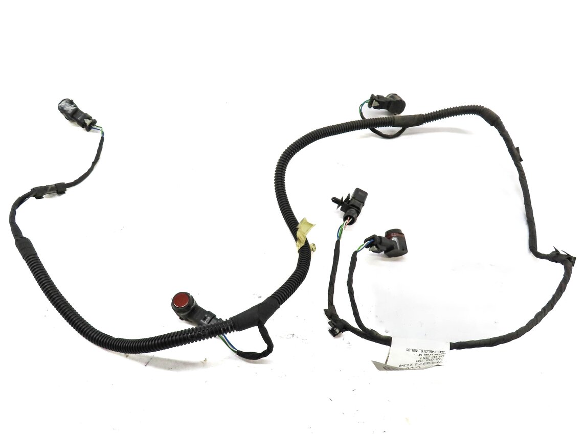 Thumbnail 3: 2013 PORSCHE CAYENNE (958) REAR PDC PARK DISTANCE SENSOR SET w/ HARNESS (RED)