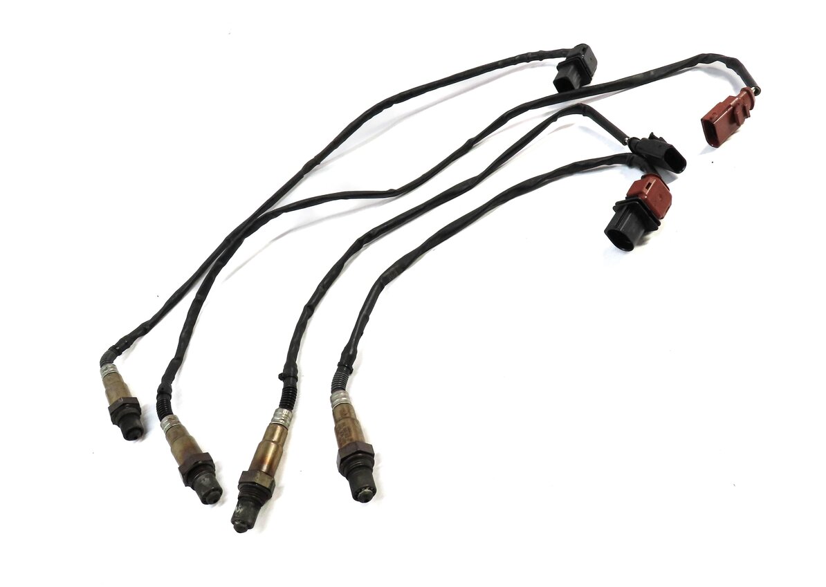 Thumbnail 3: 2013 PORSCHE CAYENNE (958) 3.6L PRE POST CAT O2 OXYGEN LAMBDA PROBE SENSOR SET