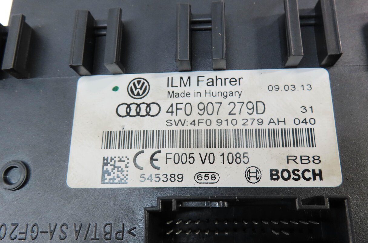 Thumbnail 16: 13-15 AUDI Q7 (4L) 3.0L CTWB SUPERCHARGED ENGINE BCM IMMOBILIZER MODULE KEY SET