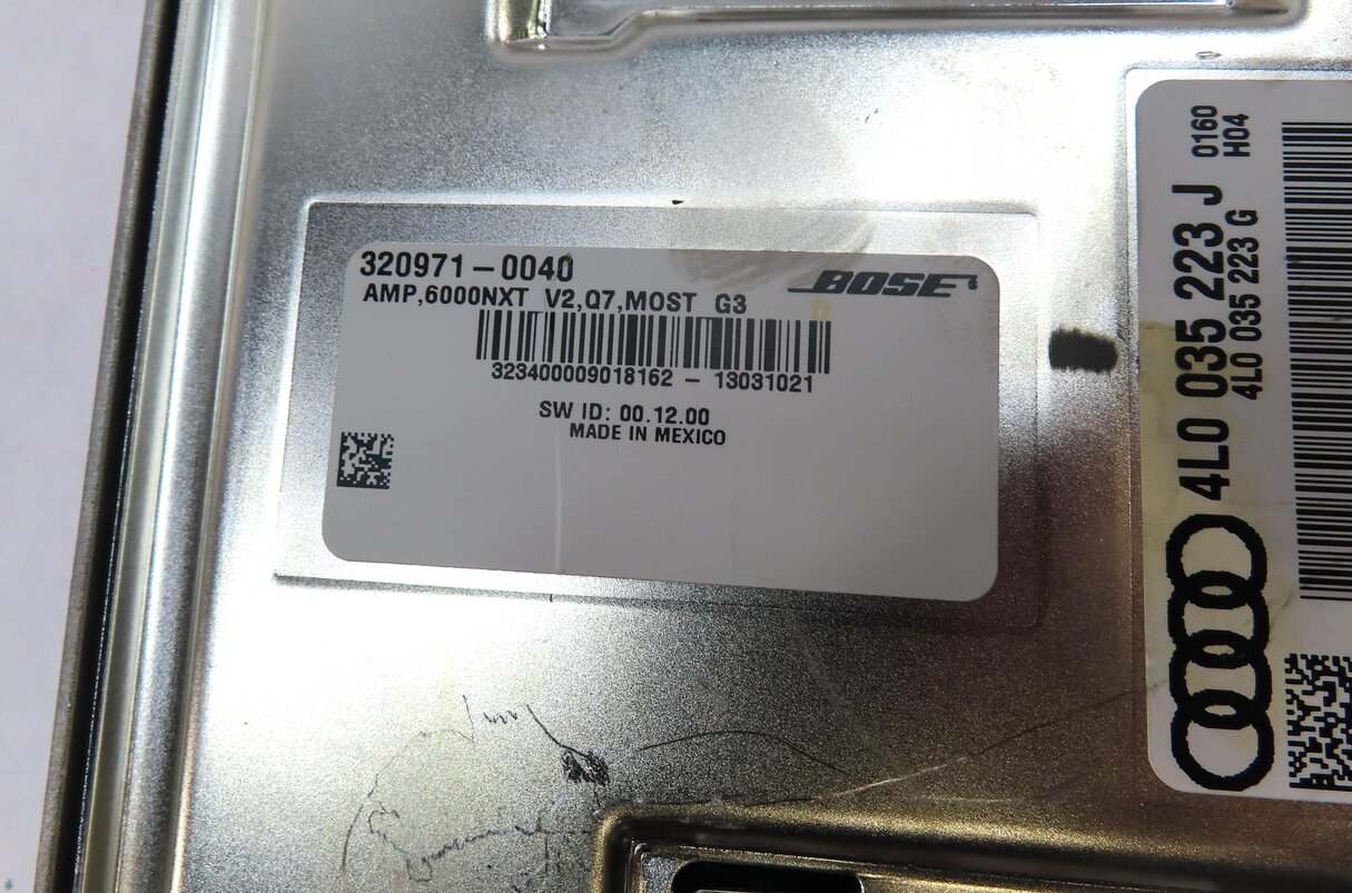 Thumbnail 4: 2013-2015 AUDI Q7 (4L) RADIO STEREO BOSE AUDIO AMP AMPLIFIER (OPTION 8RY)
