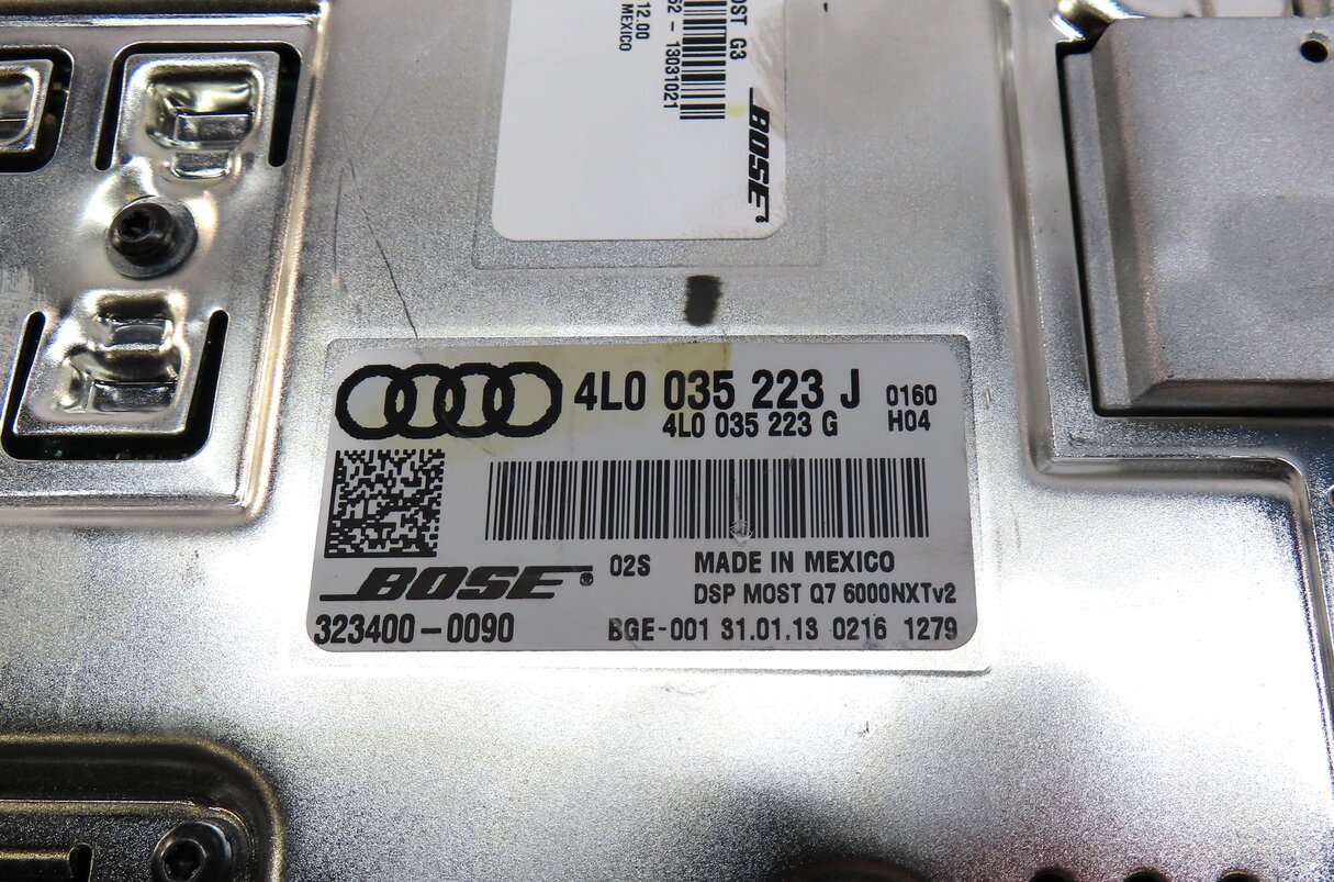 Thumbnail 5: 2013-2015 AUDI Q7 (4L) RADIO STEREO BOSE AUDIO AMP AMPLIFIER (OPTION 8RY)