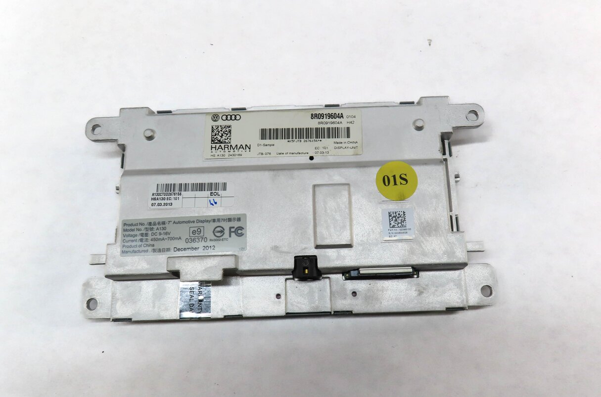 Thumbnail 5: 2013-2017 AUDI A5 S5 Q5 Q7 (4L B8 8T 8R) GPS NAVIGATION MEDIA DISPLAY SCREEN 7"