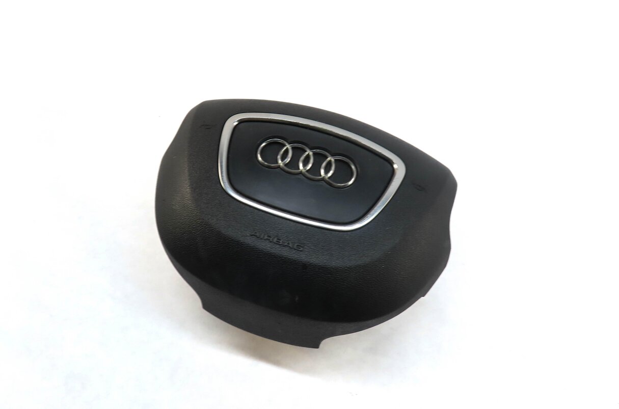 Thumbnail 1: 2011-2015 AUDI Q7 (4L) LEFT DRIVER STEERING WHEEL SRS AIRBAG AIR BAG (BLACK)