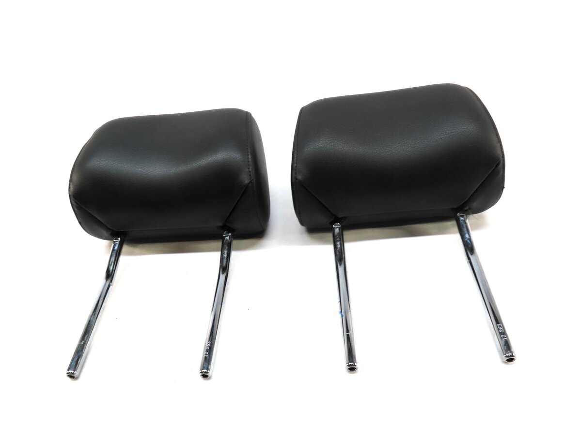 Thumbnail 2: 08-13 AUDI A3 A6 Q7 S6 (8P C6 4L) FRONT LEFT & RIGHT SEAT HEADREST SET (BLACK)