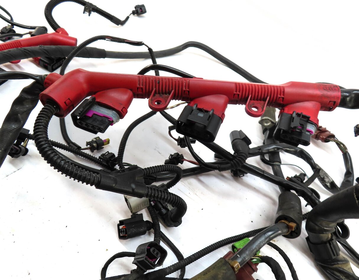 Thumbnail 4: 2013 AUDI Q7 (4L) 3.0L ENGINE (CTWB) WIRING WIRE HARNESS LOOM