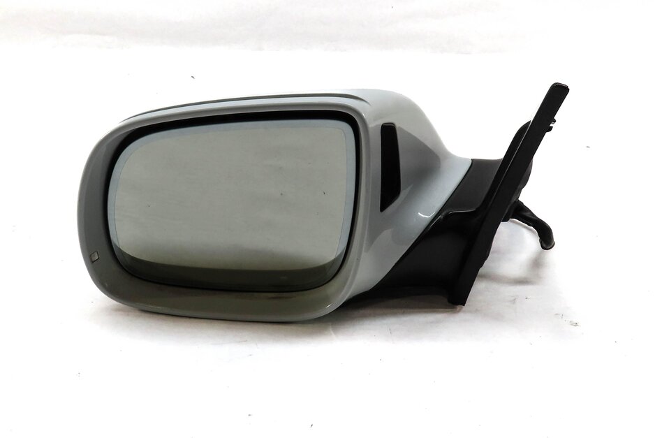 Thumbnail 4: 2013-2015 AUDI Q7 (4L) LEFT DRIVER P-FOLD BLIND SPOT DOOR MIRROR (WHITE)
