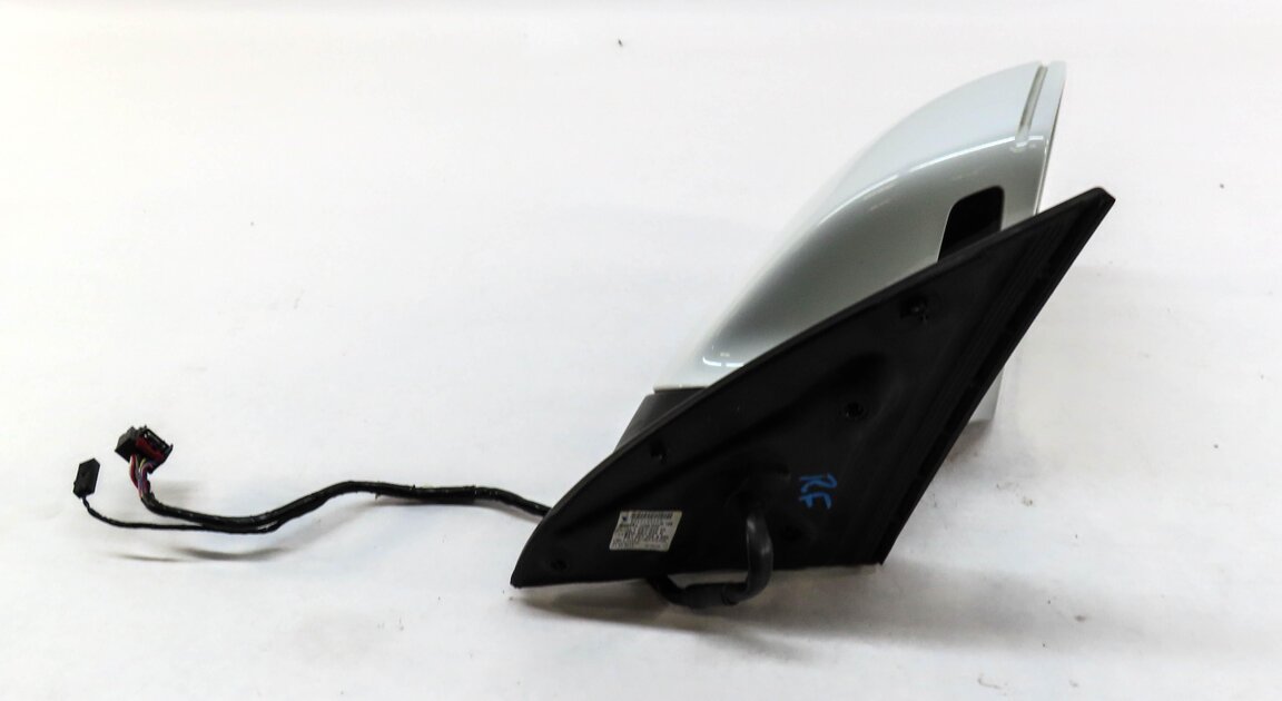 Thumbnail 4: 2013-2015 AUDI Q7 (4L) RIGHT PASSENGER P-FOLD BLIND SPOT DOOR MIRROR (WHITE)