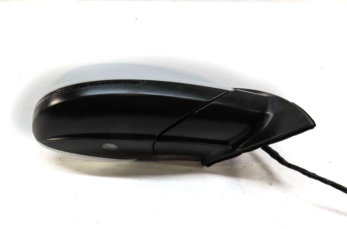 Thumbnail 6: 2013-2015 AUDI Q7 (4L) RIGHT PASSENGER P-FOLD BLIND SPOT DOOR MIRROR (WHITE)
