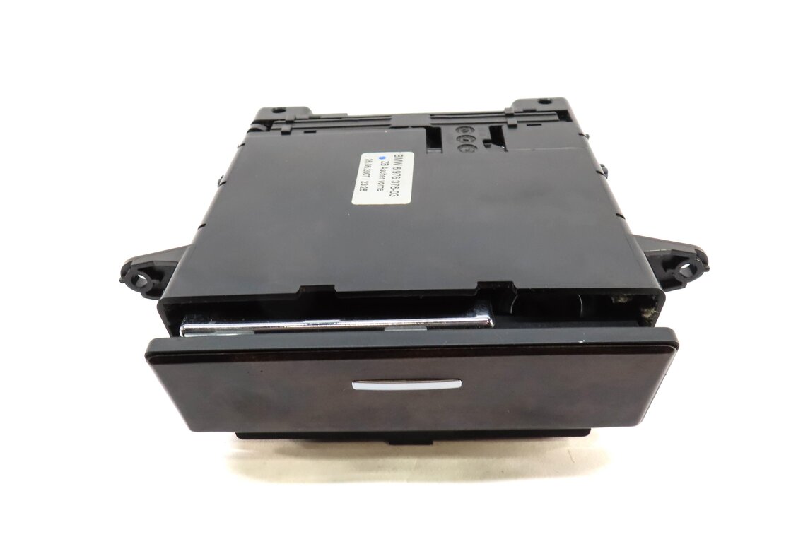 Thumbnail 2: 2008 BMW 535i (E60) FRONT CENTER CONSOLE ASH TRAY BIN w/ 12v SOCKET w/ WOOD TRIM