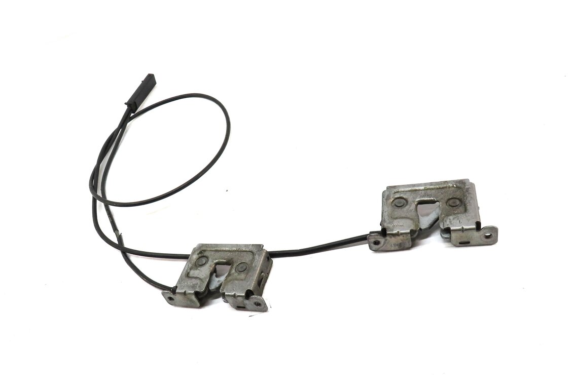 Thumbnail 2: 2008 BMW 535i (E60) HOOD LEFT & RIGHT LOWER LATCH SET OF 2 w/ CABLE 7115223