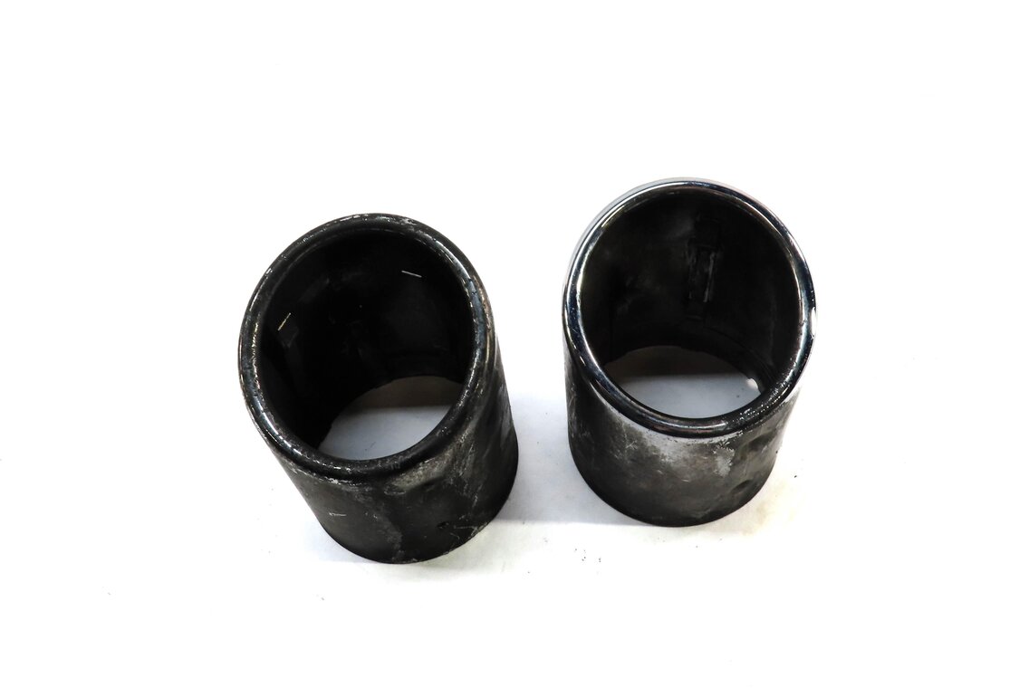 Thumbnail 2: 2008 BMW 535i (E60) 3.0T N54 REAR LEFT & RIGHT EXHAUST MUFFLER TIP SET