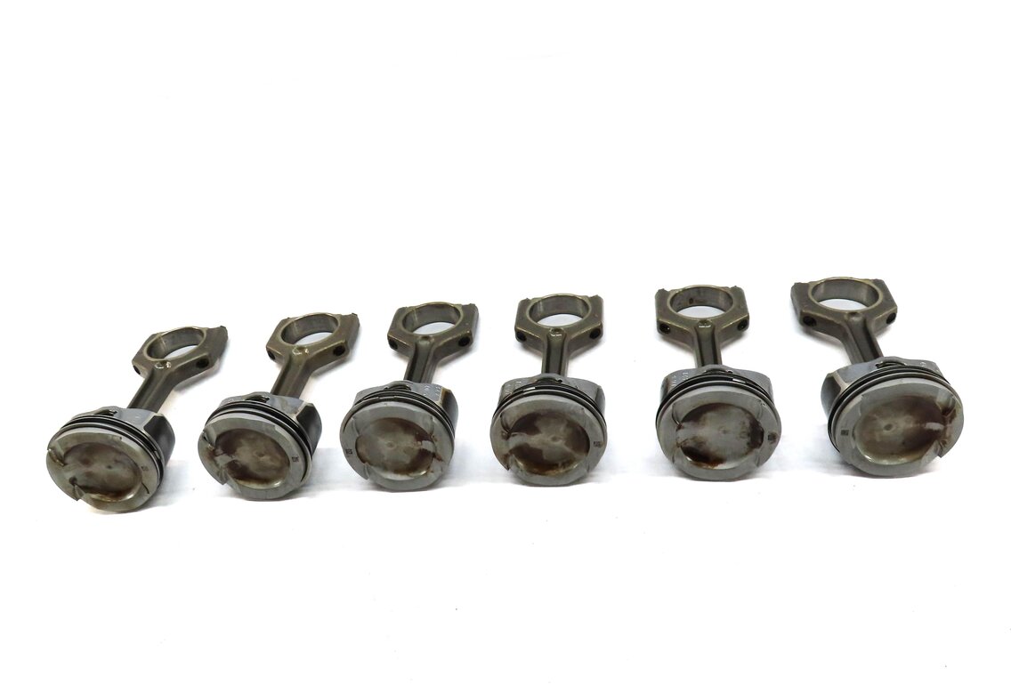 Thumbnail 3: 07-10 BMW 135i 335i 535i X6 Z4 E87 E60 E71 E89 3.0L N54 TURBO PISTON & ROD SET 6