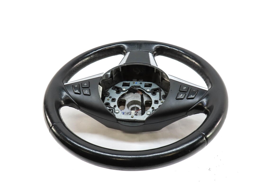 Thumbnail 3: 06-10 BMW 5 6 SERIES E60 E63 SPORT STEERING WHEEL w/ SWITCH BUTTONS (BLACK)