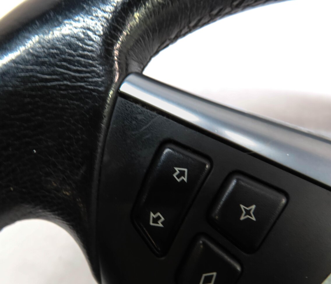 Thumbnail 6: 06-10 BMW 5 6 SERIES E60 E63 SPORT STEERING WHEEL w/ SWITCH BUTTONS (BLACK)