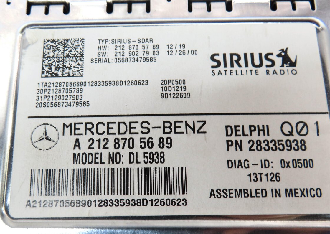 Thumbnail 4: 13-16 MERCEDES C117 C218 R172 W212 W463 X166 X204 SIRIUS SATELLITE RADIO MODULE