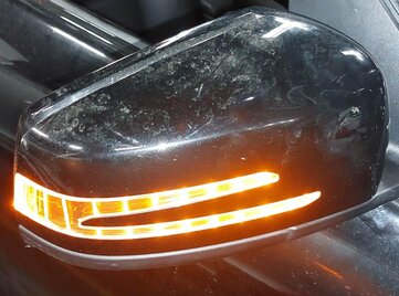 Thumbnail 9: 12-14 MERCEDES C-CLASS (W204) RIGHT HEATED AUTODIM MEMORY DOOR MIRROR (BLACK)