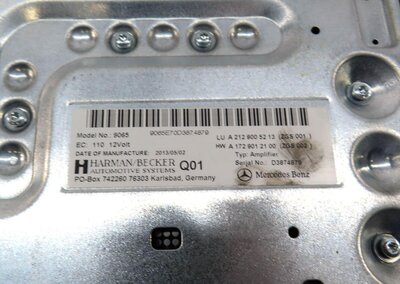 Thumbnail 4: 2012-2015 MERCEDES C E G GLK CLASS (W204 W212 X204 X463) BECKER AUDIO AMPLIFIER