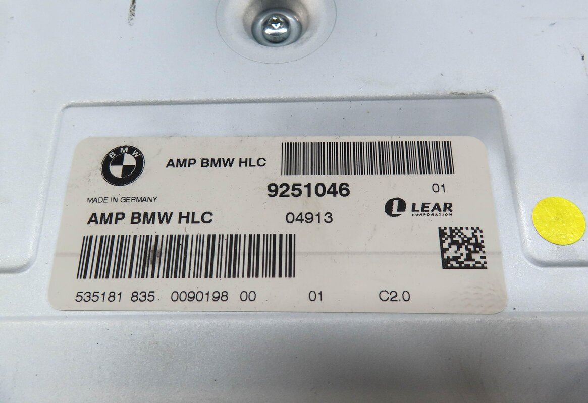 Thumbnail 4: 2011 BMW X3 (F25) LEAR HIFI AUDIO STEREO RADIO SYSTEM AMPLIFIER AMP (THRU 2/11)
