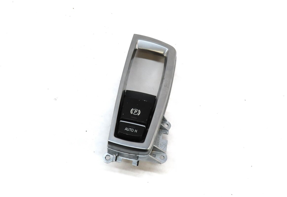 2011 BMW X3 (F25) EMERGENCY HILL PARKING E-BRAKE ON OFF SWITCH BUTTON w/ TRIM
