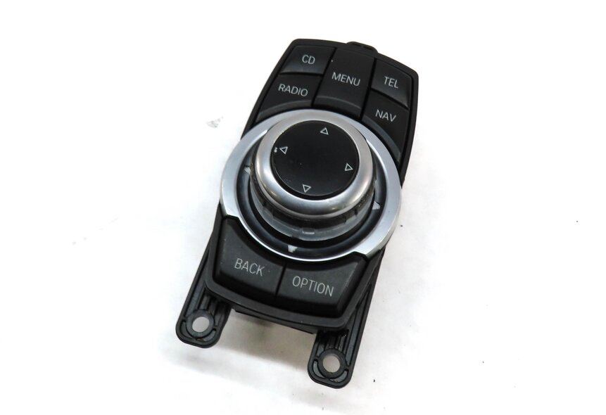 2011 BMW X3 F25 iDRIVE NAVIGATION INFO DISPLAY CONTROL KNOB 10 PIN -BLACK SILVER