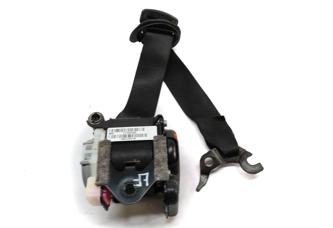 Thumbnail 3: 11-18 BMW X3 X4 (F25 F26) LEFT FRONT DRIVER SEATBELT BUCKLE RETRACTOR (BLACK)