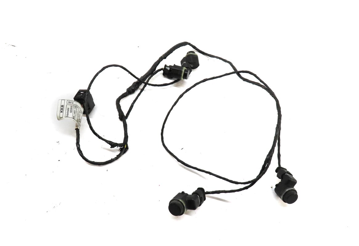2011 BMW X3 F25 REAR PARK DISTANCE PARKING PDC SENSOR SET 4 (BLACK) w/ HARNESS