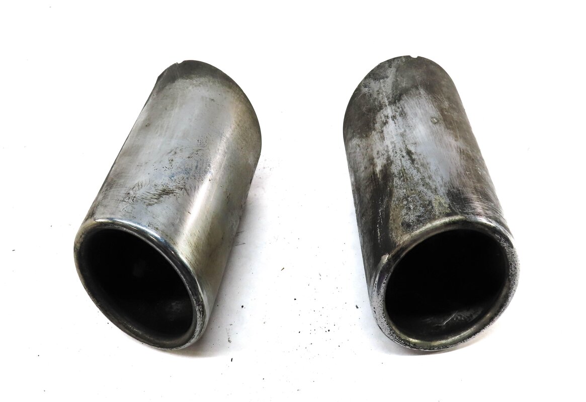 Thumbnail 3: 11-13 BMW X3 (F25) 3.0L TURBO N55 MUFFLER LEFT & RIGHT METAL EXHAUST TIP SET/2