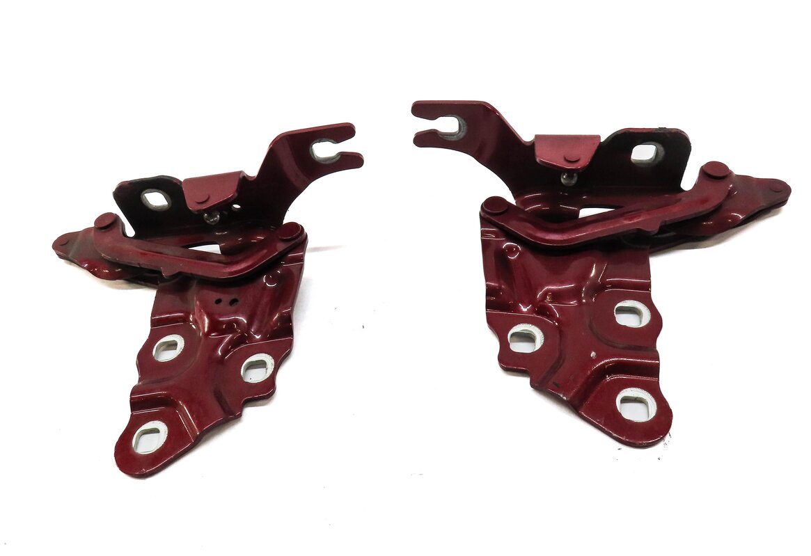 Thumbnail 2: 11-18 BMW X3 X4 (F25 F26) FRONT LEFT & RIGHT HOOD HINGE SET-2 (VERMILION RED)
