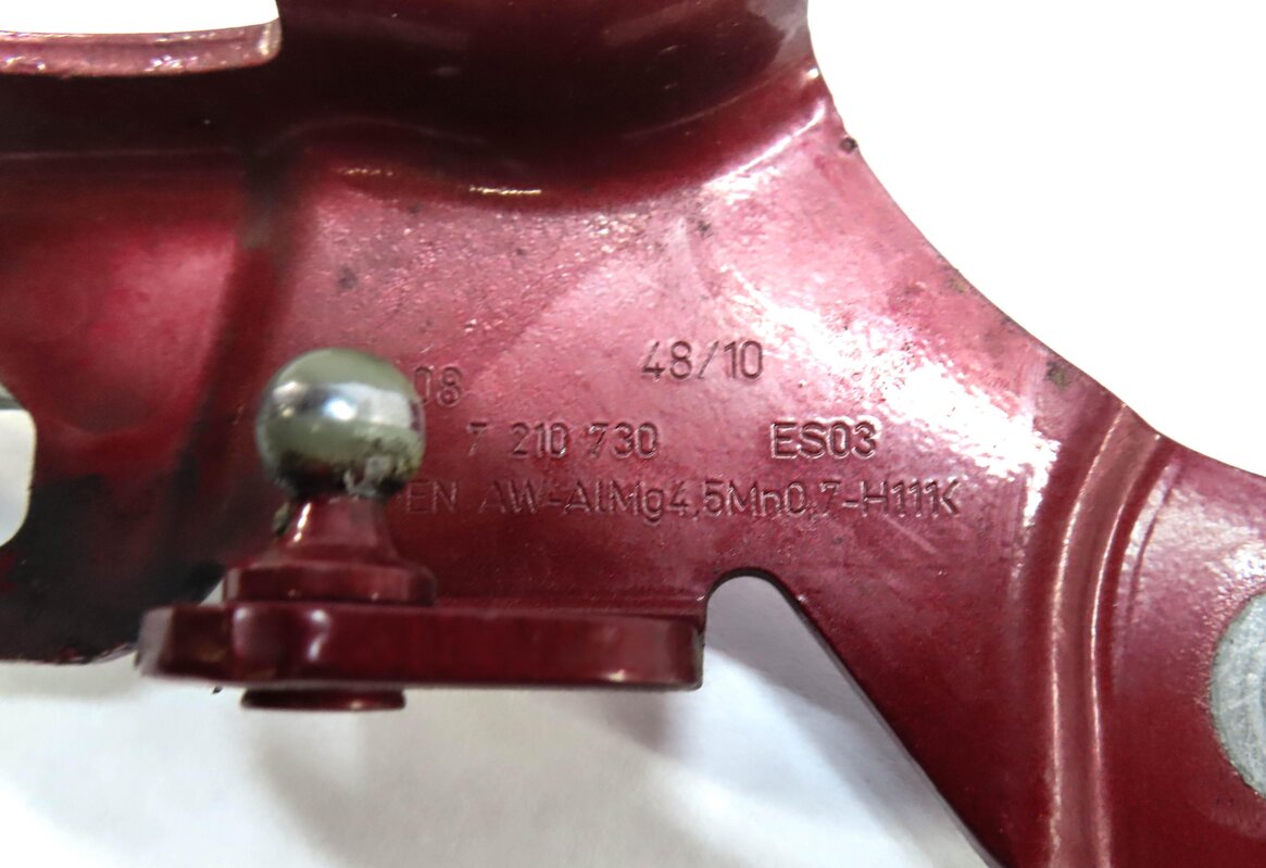 Thumbnail 5: 11-18 BMW X3 X4 (F25 F26) FRONT LEFT & RIGHT HOOD HINGE SET-2 (VERMILION RED)