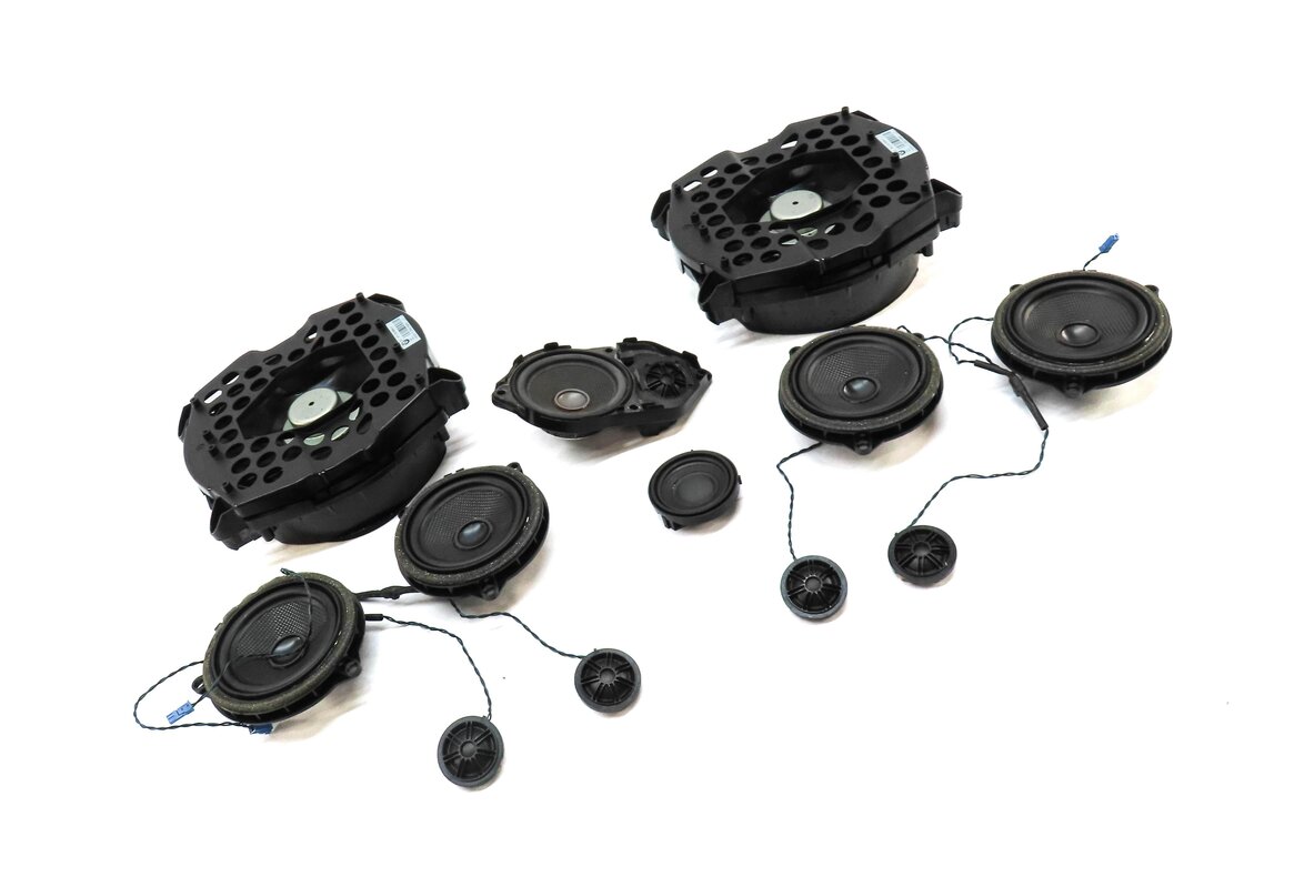Thumbnail 3: 2011 BMW X3 (F25) FRONT REAR LEFT RIGHT WOOFER MIDRANGE TWEETER SPEAKER SET 12