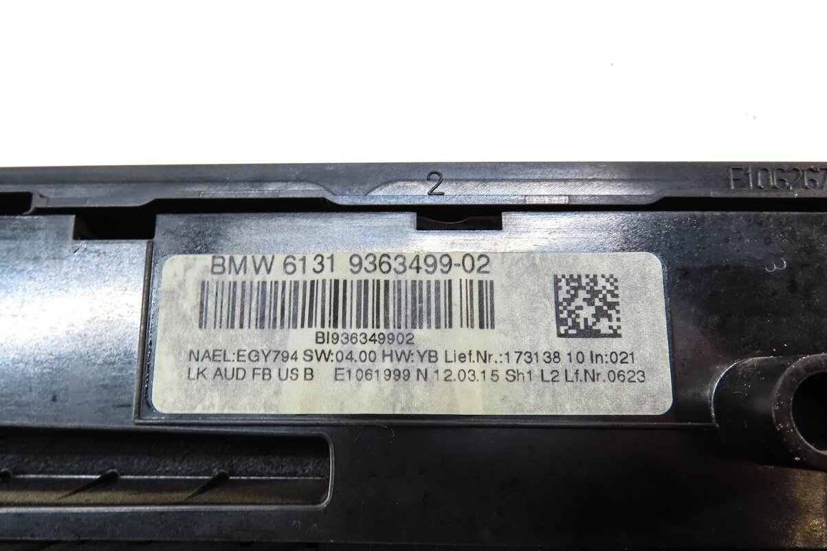Thumbnail 8: 14-16 BMW 2 3 4 SERIES (F30 F32) A/C HEATER TEMPERATURE CLIMATE & RADIO CONTROL