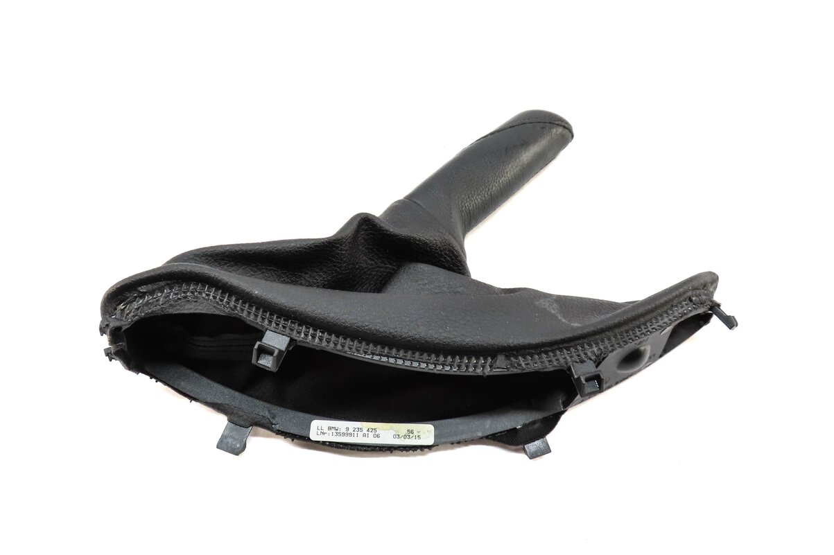 Thumbnail 4: 2015 BMW 428i (F32) EMERGENCY HILL PARKING E-BRAKE HANDLE w/ BOOT (BLACK)