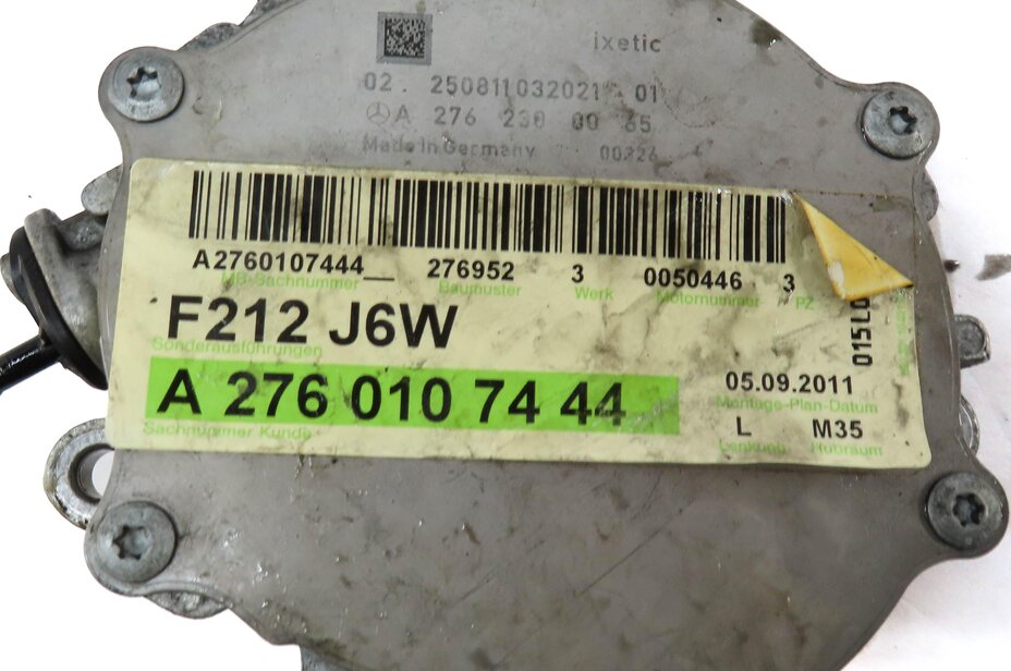 Thumbnail 4: 2012-2020 MERCEDES C E GLC CLS SLK (W204 W212 W213 W218 X253) BRAKE VACUUM PUMP