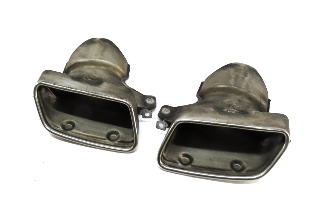2012 MERCEDES BENZ E350 (W212) MUFFLER EXHAUST LEFT & RIGHT TIP SET2