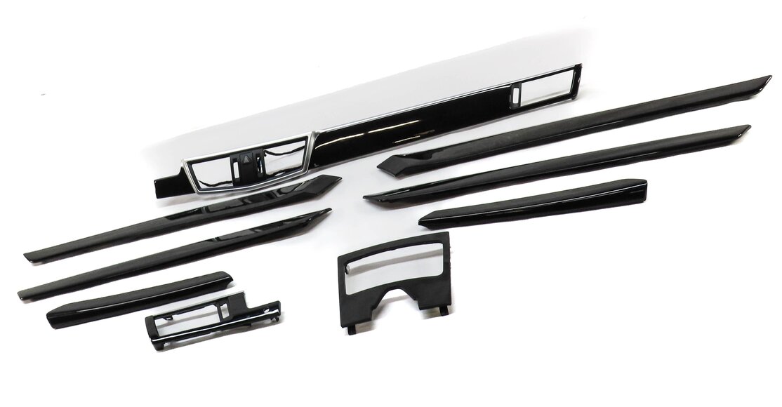 Thumbnail 20: 12 MERCEDES E350 SEDAN W212 FRONT REAR LEFT RIGHT DOOR DASH CONSOLE ASH TRIM SET