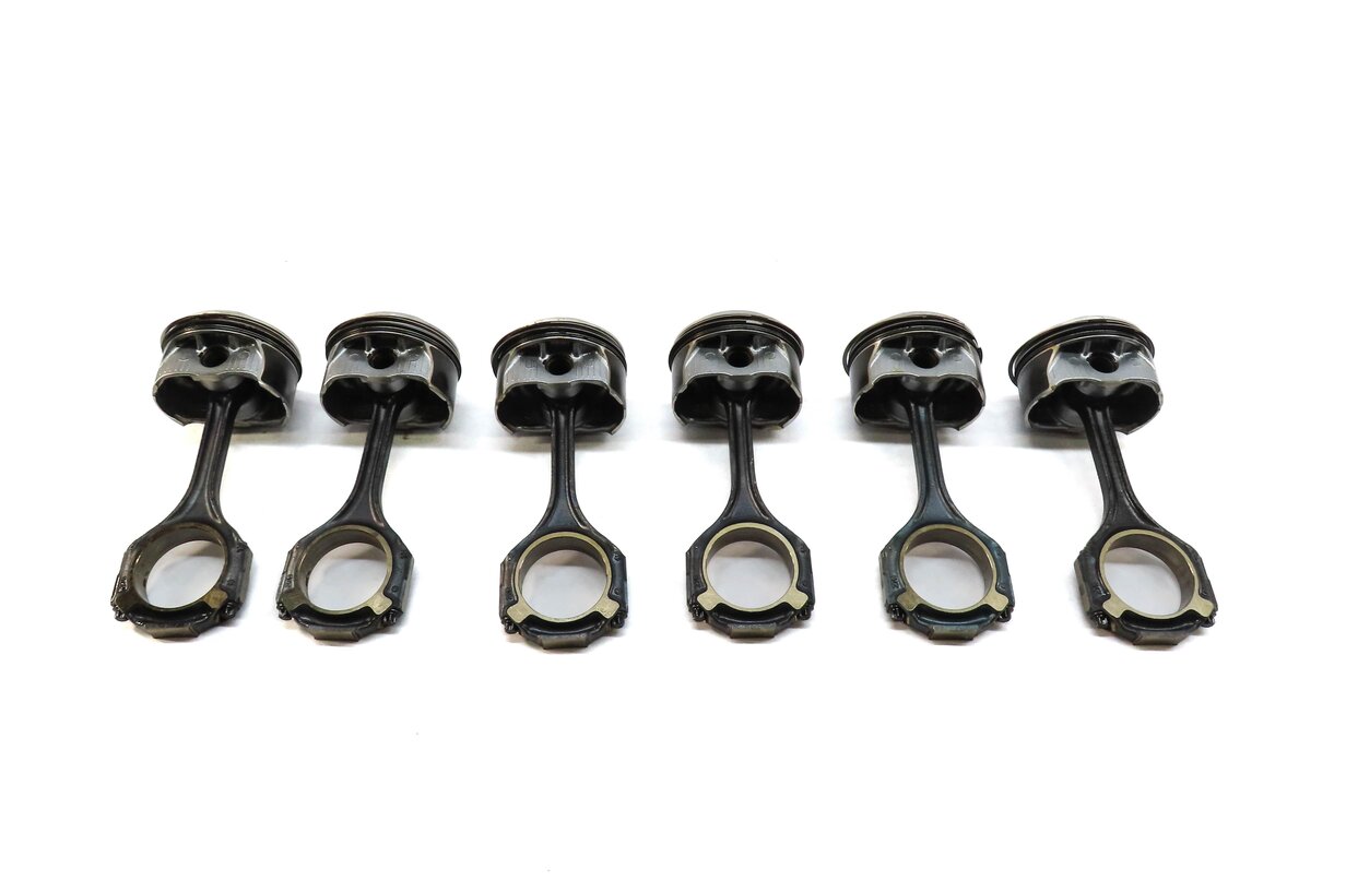 Thumbnail 5: 07-13 MERCEDES E (09 GL ML R) CLASS (W164 W211 X164) DIESEL PISTON SET 6 w/ RODS