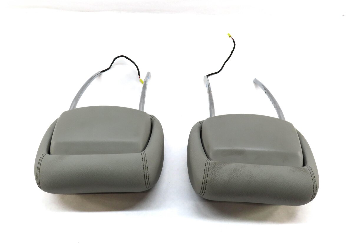 Thumbnail 4: 06-12 GL R CLASS X164 W251 FRONT LEFT DRIVER RIGHT PASSENGER SEAT HEADREST GRAY