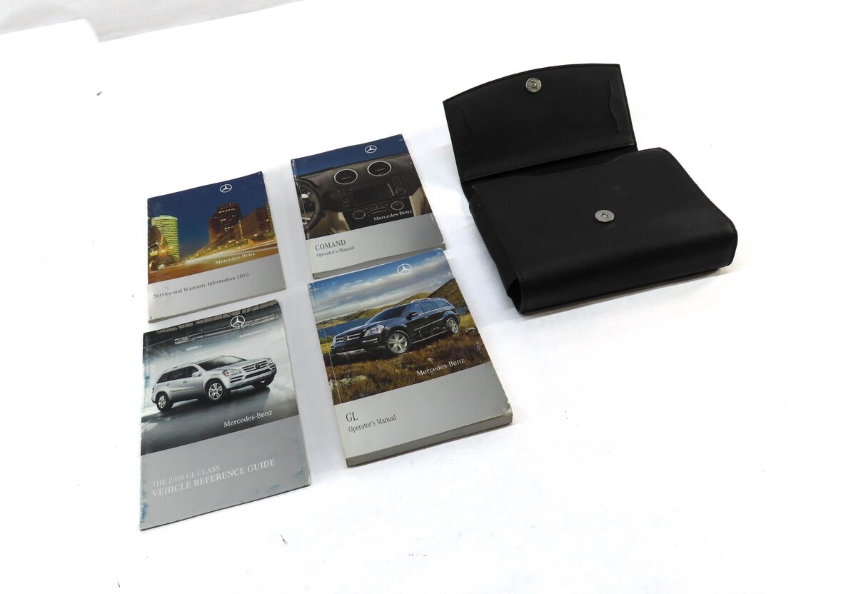 2010 MERCEDES GL350 (X164) OWNERS MANUAL SET 4 w/ CARRYING CASE