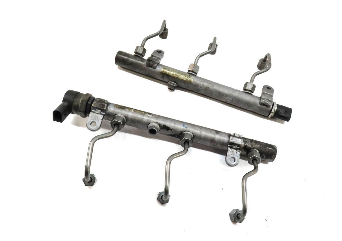 2010 MERCEDES GL350 X164 3.0L TURBO DIESEL ENGINE OM642 FUEL RAIL SET2 w/ LINES