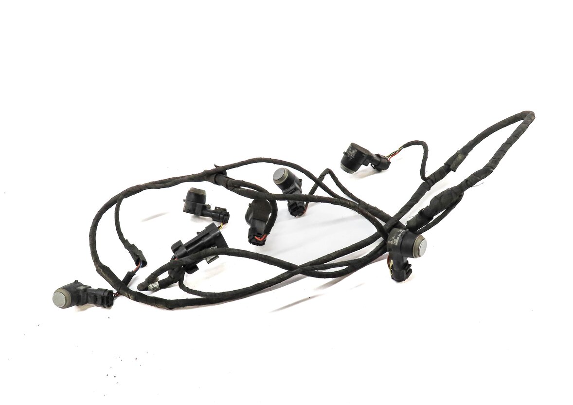 2010 MERCEDES GL350 (X164) FRONT PARK ASSIST PDC SENSOR SET6 (SILVER) w/ HARNESS