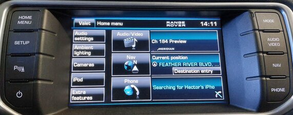 Thumbnail 2: 12-15 RANGE ROVER EVOQUE (L538) RADIO STEREO NAVIGATION SWITCH PANEL SCREEN TRIM