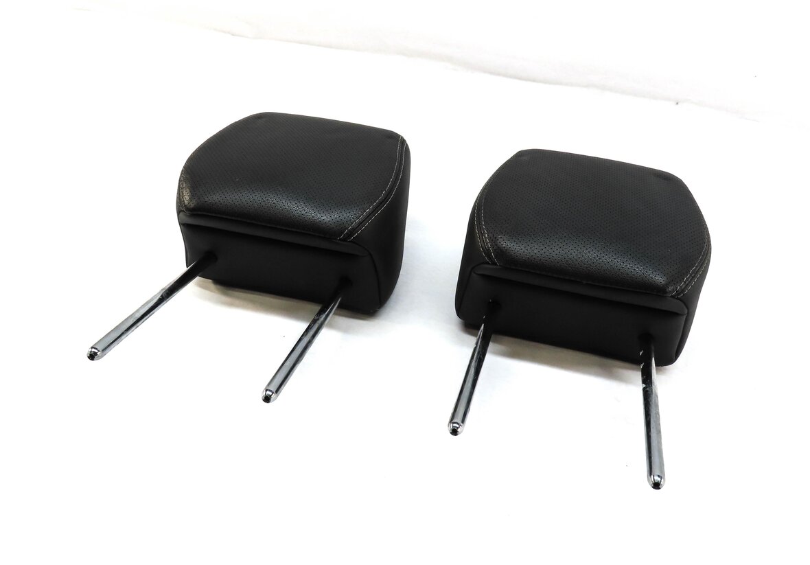 12-19 RANGE ROVER EVOQUE FRONT LEFT RIGHT HEADREST PERFORATED TAURUS EBONY BLACK