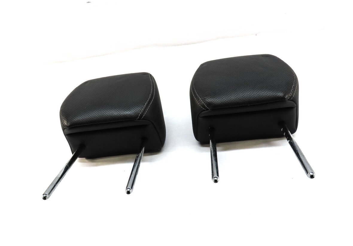 Thumbnail 2: 12-19 RANGE ROVER EVOQUE FRONT LEFT RIGHT HEADREST PERFORATED TAURUS EBONY BLACK